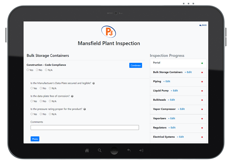 Bulk Plant Reporting Tablet