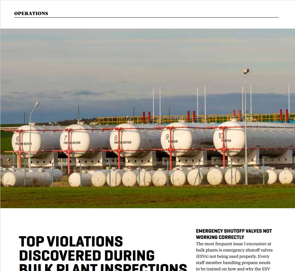 Top Violations Discovered During Bulk Plant Inspections