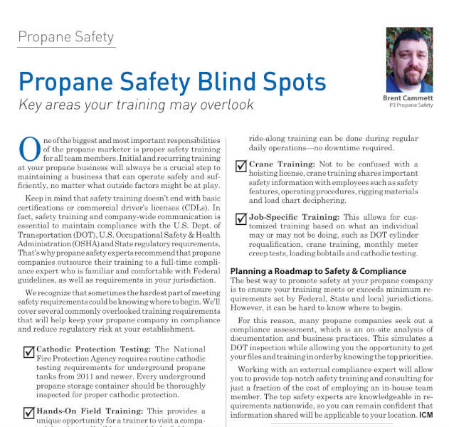 Propane Safety Blind Spots